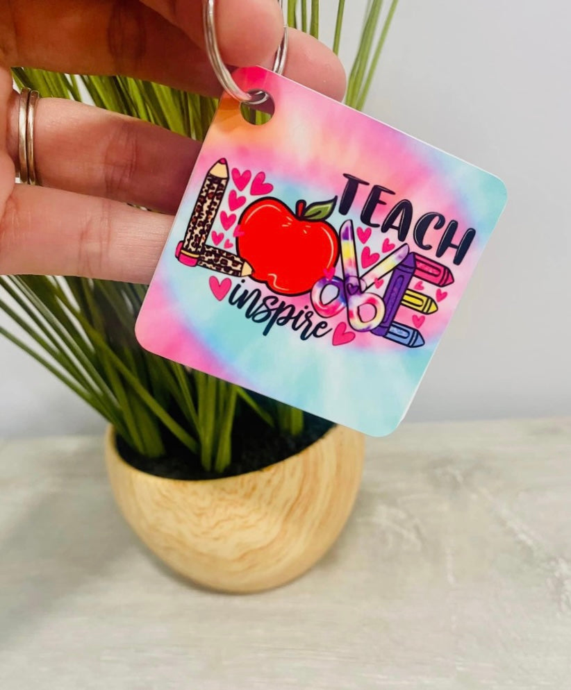 Teach Love Inspire Keychain