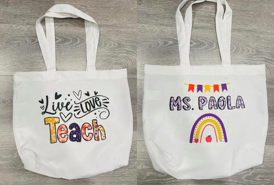 Live Love Teach Totebag