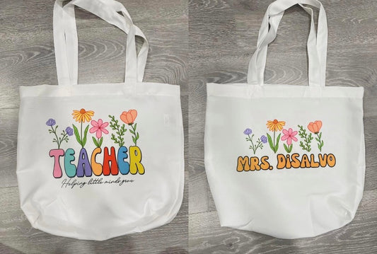 Teacher Helping Minds Grow Totebag