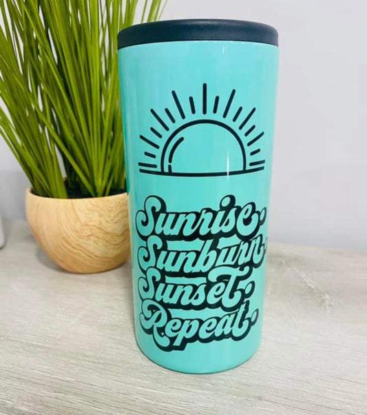 Sunrise Sunburn Sunset Can Cooler