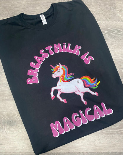 Breastmilk Is Magical Apparel T-Shirt Crewneck or Hoodie Sweatshirt