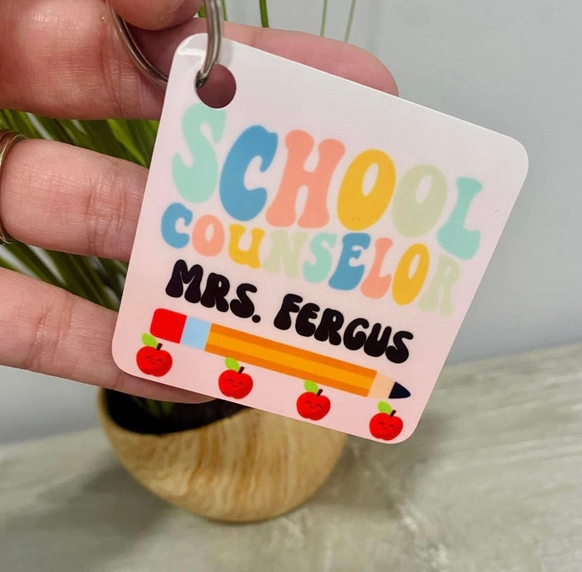 School Counselor Keychain