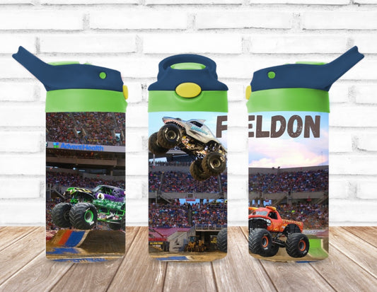 Monster Truck Kids Water Bottle