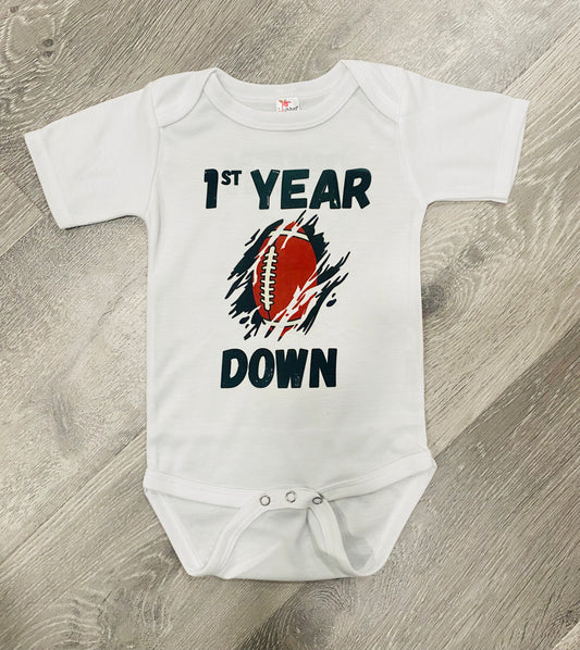 1st Year Down T-Shirt or Onesie