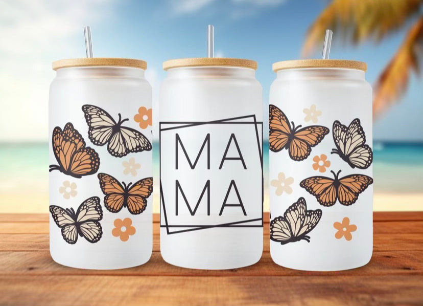 Mama Butterflies UV DTF Transfer Wrap