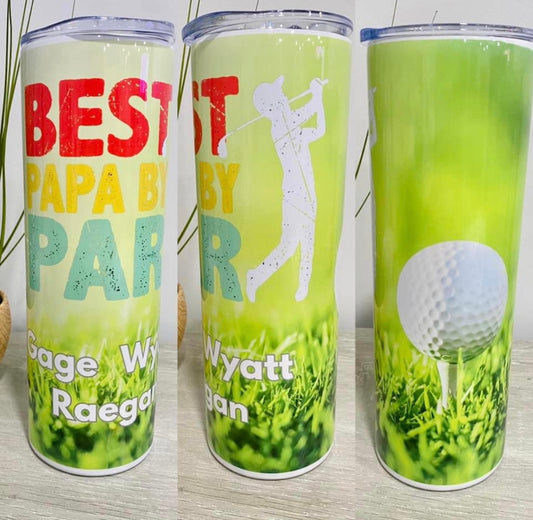 Best Papa By Par Tumbler