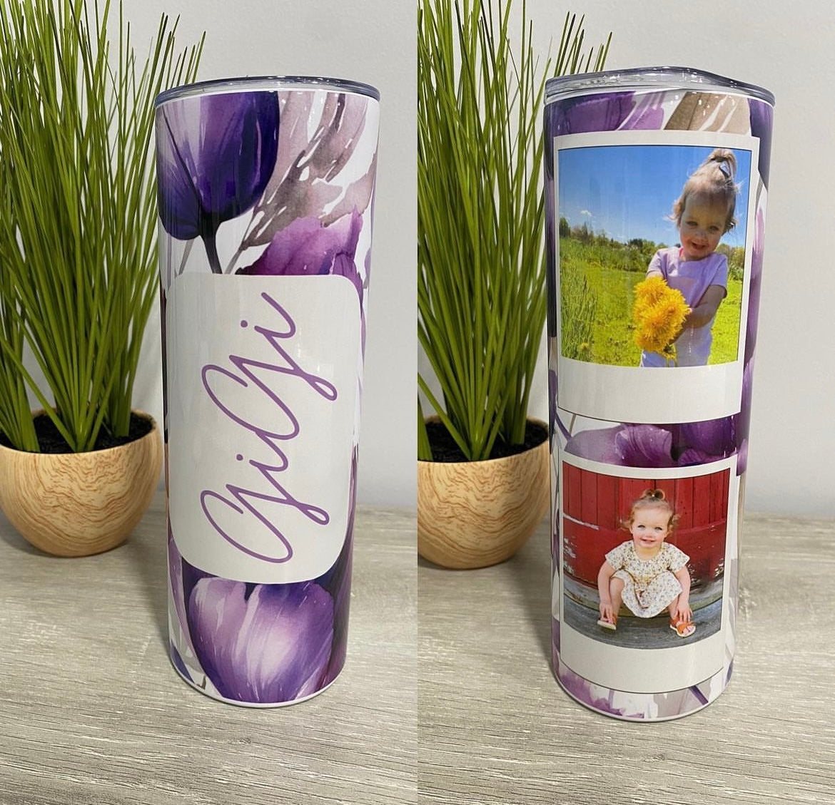 Gigi with Custom Photos Tumbler